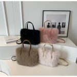 Wholesale Autumn And Winter Faux Fox Fur Fashionable Plush Handbag - Image 3