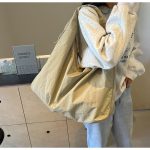 Wholesale Fashion Casual Solid Color Canvas Shoulder Bag - Image 3