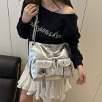 Wholesale Women Fashion Simple Retro Large Capacity Shoulder Bag - Image 3