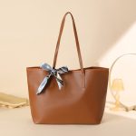 Wholesale Simple Solid Color Large Capacity Tote Bag