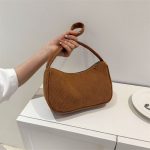 Wholesale Solid Color Simple Fashion Underarm Bag - Image 4
