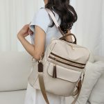 Wholesale Oxford Cloth Women Casual Lightweight Water-Repellent Backpack - Image 3