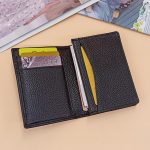 Wholesale Unisex Basic Solid Color Leather Wallet - Image 2
