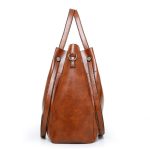 Women Retro Four-Piece Large Capacity Shoulder Portable Handbag - Image 3