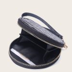 Women Fashion Round Crocodile Leather Wallet - Image 3