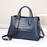 Wholesale Women Fashion Elegant Genuine Leather Crocodile Pattern Diana Bag - Image 3
