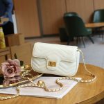 Women Fashion Temperament Leather Rhombus Chain Small Square Bag - Image 3