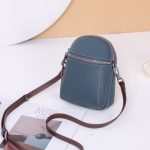 Wholesale Women Casual Simple Phone Bag Genuine Leather Shoulder Bag - Image 2