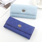 Wholesale Women Casual Stitching Clamshell Design Solid Color Purse - Image 2