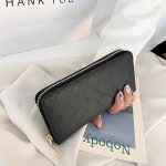 Wholesale Women'S Fashion Crease Woven Mid Zip Coin Purse - Image 2