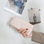 Women'S Fashion Pu Leather Indentation Small Check Large Capacity Coin Purse - Image 3