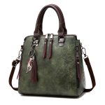 Women Fashion Casual Solid Color Large Capacity Handbag - Image 3