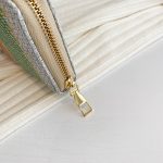 Women Fashion Linen Check Pattern Long Coin Purse - Image 2