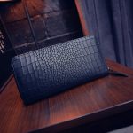 Women Fashion Crocodile Pattern Long Zipper Coin Purse - Image 2