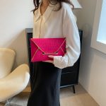 Women Fashion Personality Solid Color Clutch Bag - Image 2