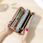 Women Fashion Floral Long Zipper Purses - Image 3