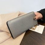 Wholesale Women Fashion Gothic Rivet Skull Long Multi Card Ports Purses - Image 2