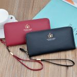 Wholesale Women Fashionable Simple Litchi Pattern Large Capacity Multi-Card Zipper PU Purses - Image 3