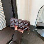 Wholesale Women Fashion Shiny PU Zipper Rectangular Purses - Image 2