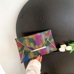Wholesale Women Fashion Simple Smob Color Block Rectangular Purses - Image 3