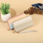 Women Fashion Long Frosted Double Zipper Gradient Multi-Card Position Purses - Image 3