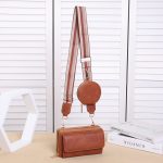 Wholesale Women Fashionable Multifunctional Flap Zipper Square Coin Purse Pendant Wide Side Shoulder Strap PU Crossbody Bag - Image 2