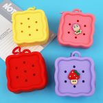 Women Cartoon Cute Mini Square Cave Coin Purse - Image 3