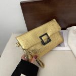 Women Fashion Casual Simple Solid Color Envelope Purses - Image 3