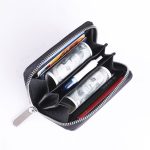 Men Solid Color Short Zipper Wallet - Image 2