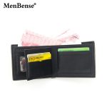 Men Frosted Color Blocking Three Fold Coin Wallet - Image 3