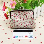 Women Fashion Vintage Double Layer Rose Canvas Compact Wallet - Image 22