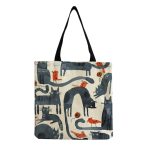 Wholesale Fashionable Foldable Portable Cute Cat Group Printing Shopping Bag - Image 23