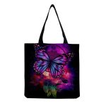 Wholesale Women'S Multifunctional Large Capacity Butterfly Print Shopping Bag - Image 26