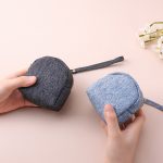 Women Fashion Solid Color Mini Denim Wallets - Image 3