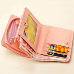 Women Cute Cartoon Cat Pattern Zipper Design Multi-pocket PU Wallet - Image 2