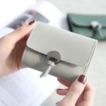 Women Fashion Solid Color Retro Tri-Fold Compact Wallet - Image 4