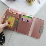 Women Fashion Stitching Contrast Color Retro Wallet - Image 4