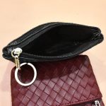 Women Trendy Woven Texture Compact Wallet - Image 2