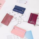 Women Fashion Solid Color Zipper Compact Wallet - Image 4