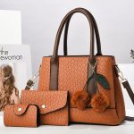 Wholesale Women Fashion Casual Large Capacity Stone Pattern Handbag Three-Piece Set - Image 4