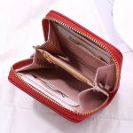 Women Fashion Personality Pu Leather Zipper Short Wallet - Image 4