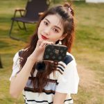 Women Fashion Circle Love Star Four-Leaf Clover Print Card Slot Short Wallet - Image 3