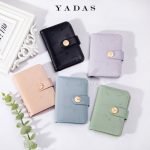 Women Fashion Fresh Floral Embossed Folding Pu Wallet - Image 3
