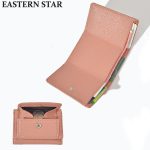 Women Fashion Solid Color Flap Mini PU Wallet - Image 3
