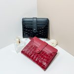 Women Fashion Stone Crocodile Zipper Multi-Card Mini Wallet - Image 3