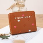 Women Fashion Cartoon Multicolor Heart Tassel Zipper Mini Wallet - Image 4
