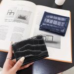 Women Simple Solid Color Folding Flap Cover Mini Wallet - Image 3