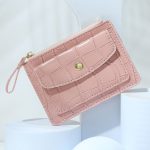 Women Fashion Candy Color Crocodile Multi-Card Wallet - Image 4