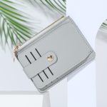 Women Fashion Simple PU Zipper Wallet - Image 4