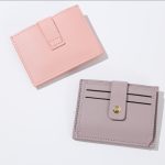 Women Simple Fashion Solid Color Drawstring Snap Wallet - Image 4